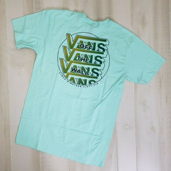 Vans Other - Vans Men's Shirt Large Overly Logo Tee Short Sleeve NWT T-Shirt Seafoam L